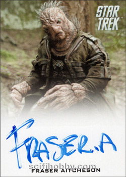 Fraser Aitcheson as Hider in Star Trek Beyond Star Trek Movies Autograph card