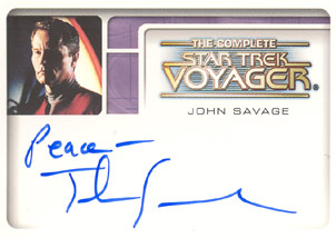John Savage as Captain Ransom Autograph card