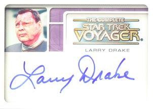 Larry Drake as Administrator Chellek Autograph card