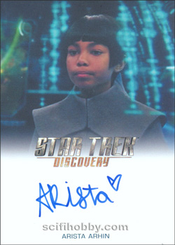 Arista Arhin as Young Michael Burnham Autograph card