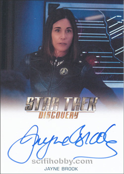 Jayne Brooke as Vice Admiral Katrina Cornwell Autograph card