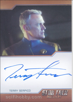 Terry Serpico as Admiral Brett Anderson Autograph card