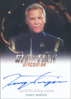Terry Serpico as Admiral Brett Anderson Autograph card