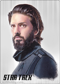 Ash Tyler Starfleet's Finest Painted Portrait Metal card