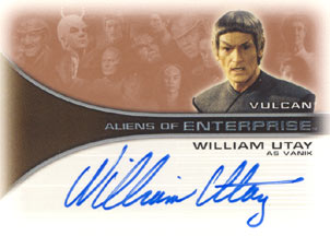 William Utay as Vanik Autograph card