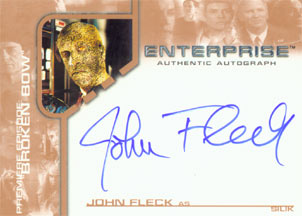 John Fleck as Silik Autograph card