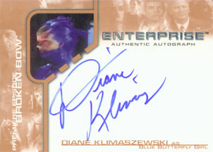 Diane Klimaszewski as Blue Dancer Autograph card