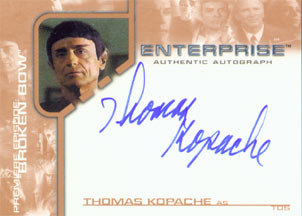 Thomas Kopache as Tos Autograph card