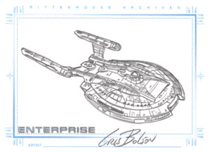 SketchaFEX card of Enterprise NX-01 by Cris Bolson SketchaFEX Case Topper
