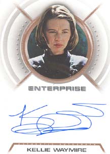 Kellie Waymire as Crewman Elizabeth Cutler Autograph card