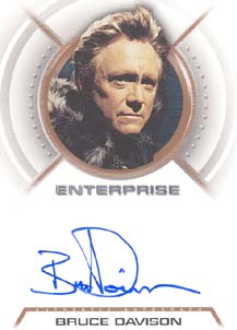 Bruce Davison as Menos Autograph card