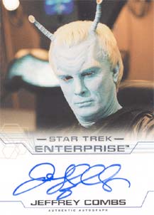 Jeffrey Combs as Commander Shran Autograph card