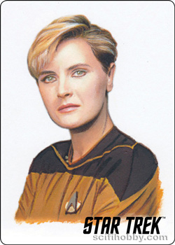 Lt. Yar Starfleet's Finest Painted Portrait Metal Parallel card