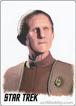 Odo Starfleet's Finest Painted Portrait Metal Parallel card