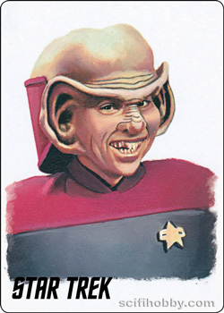 Cadet Nog Starfleet's Finest Painted Portrait Metal Parallel card