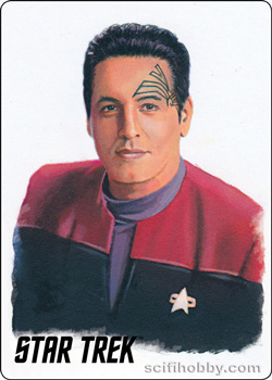 Commander Chakotay Starfleet's Finest Painted Portrait Metal Parallel card