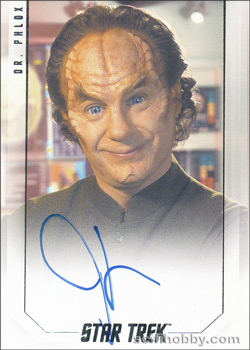 John Billingsley as Dr. Phlox Bridge Crew Autograph card