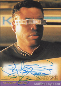 LeVar Burton as Geordi La Forge in Star Trek Generations Movie Autograph card