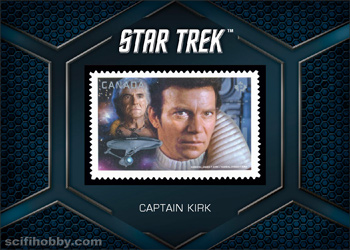 Captain Kirk Star Trek 50th Anniversary Stamp card