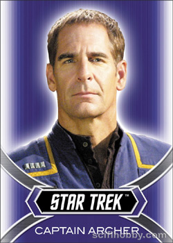 Captain Archer and Commander T'Pol Dynamic Duos Mirror card