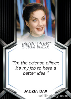 Lt. Commander Jadzia Dax Expressions of Heroism