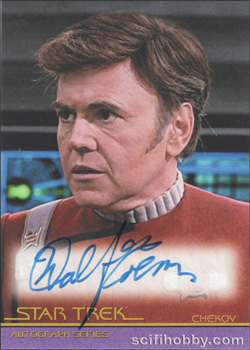Walter Koenig as Pavel Chekov in STVI: The Undiscovered Country Movie Autograph card
