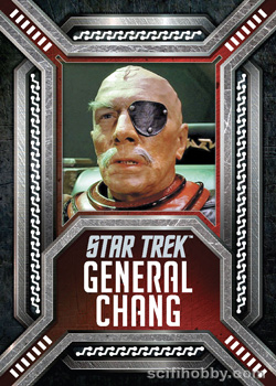 General Chang Laser Cut Villians card