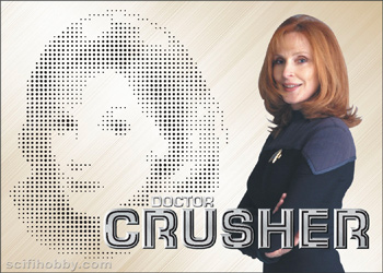 Dr. Crusher Phaser Cut Bridge Crew card