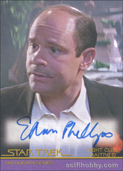 Ethan Phillips as Night Club Maitre D in Star Trek: First Contact Movie Autograph card