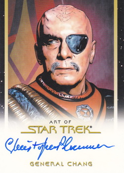 Christopher Plummer as General Chang in STVI: The Undiscovered Country Movie Autograph card
