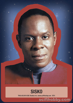 Captain Sisko Throwback Sticker card
