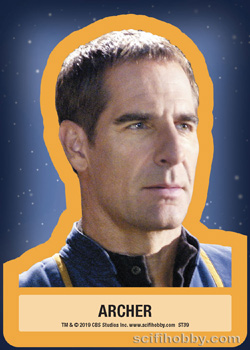 Captain Archer Throwback Sticker card