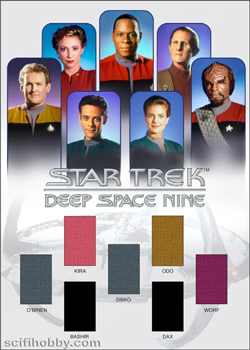 Seven-piece DS9 Costume Card Seven-Character Deep Space Nine Relic Card