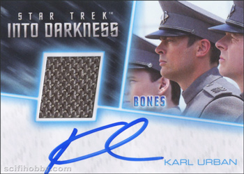 Karl Urban as Dr. McCoy in Star Trek Movie Autograph card