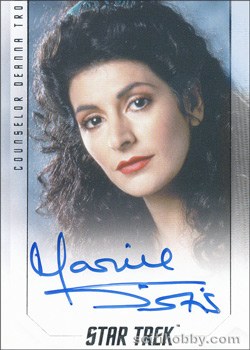Marina Sirtis as Deanna Troi Bridge Crew Autograph card