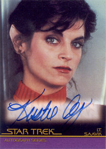 Kirstie Alley as Lt. Saavik in TII: The Wrath of Khan Autograph card