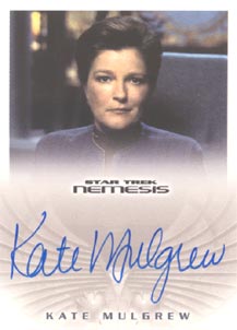 Kate Mulgrew as Admiral Kathryn Janeway Autograph card
