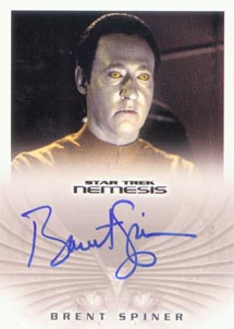 Brent Spiner as B-4 Autograph card