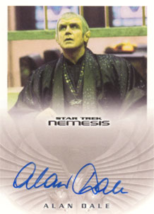 Alan Dale as Praetor Hiren Autograph card