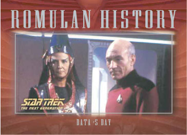 Data's Day Romulan History