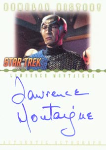 Lawrence Montaigne as Decius Autograph card