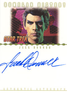Jack Donner as Subcommander Tal Autograph card