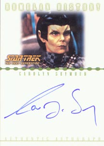 Carolyn Seymour as Commander Toreth Autograph card