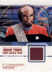 Lt. Commander Worf Costume card