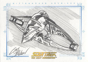 Romulan Warbird SketchaFex Exclusive U.S. Case Topper Card