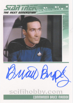 Brian Brophy as Commander Bruce Maddox Autograph card