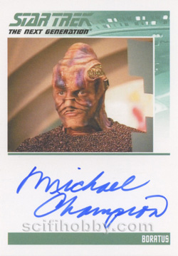 Michael Champion as Boratus Autograph card