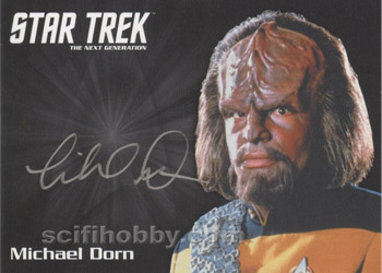 Michael Dorn as Lt. Worf Autograph card