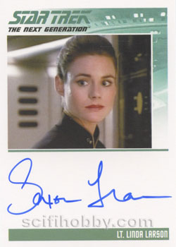 Saxon Trainor as Lt. Linda Larson Autograph card