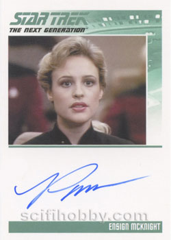 Pamela Winslow as Ensign McKnight Autograph card